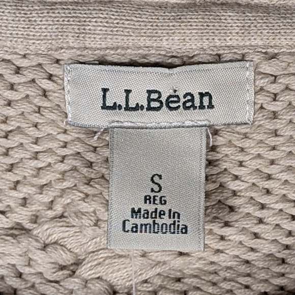 L.L. Bean Double Cable Sweater NWT - Picture 3 of 5